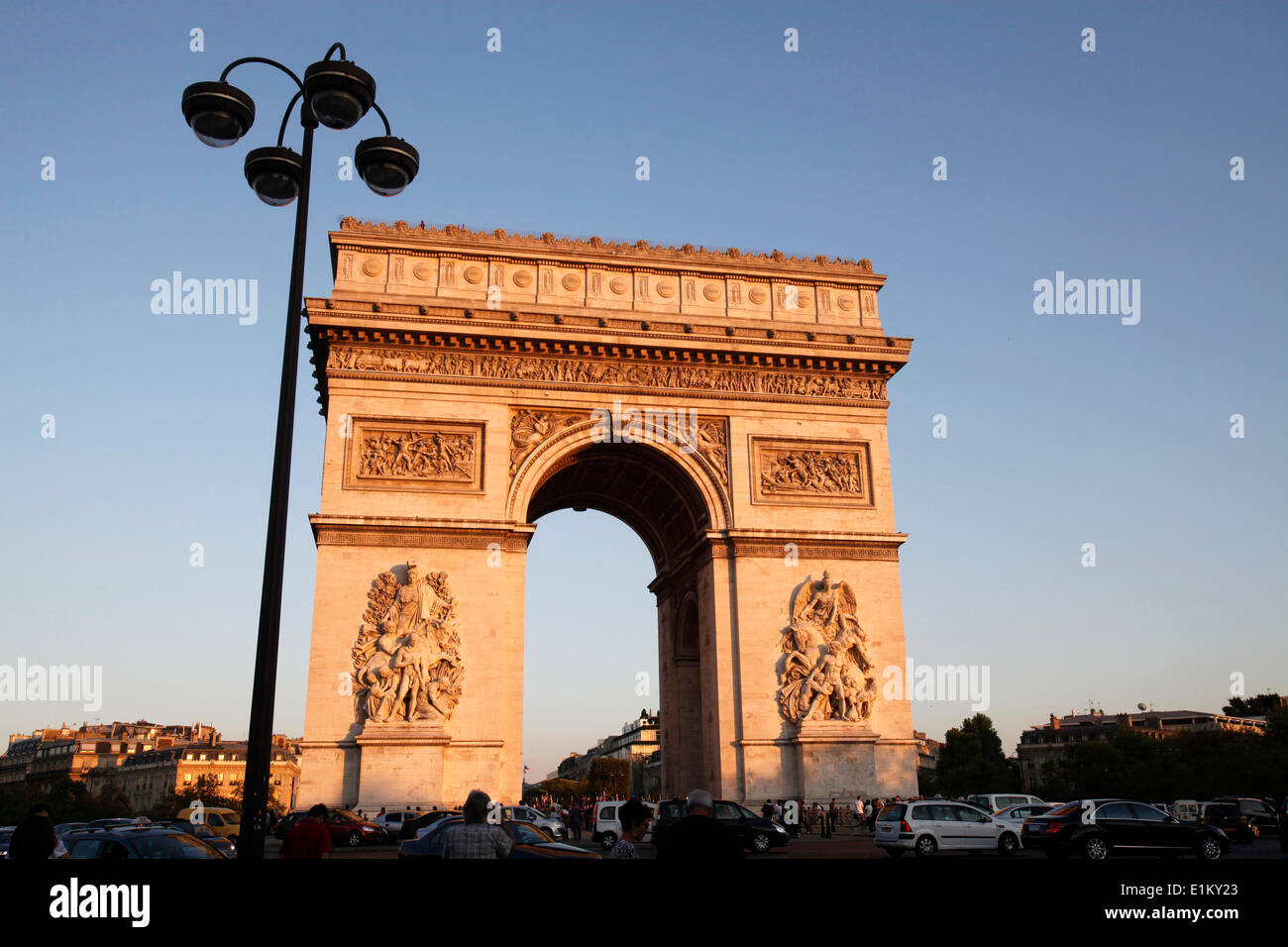Arc de Triomphe (Arco de Triunfo) Foto de stock
