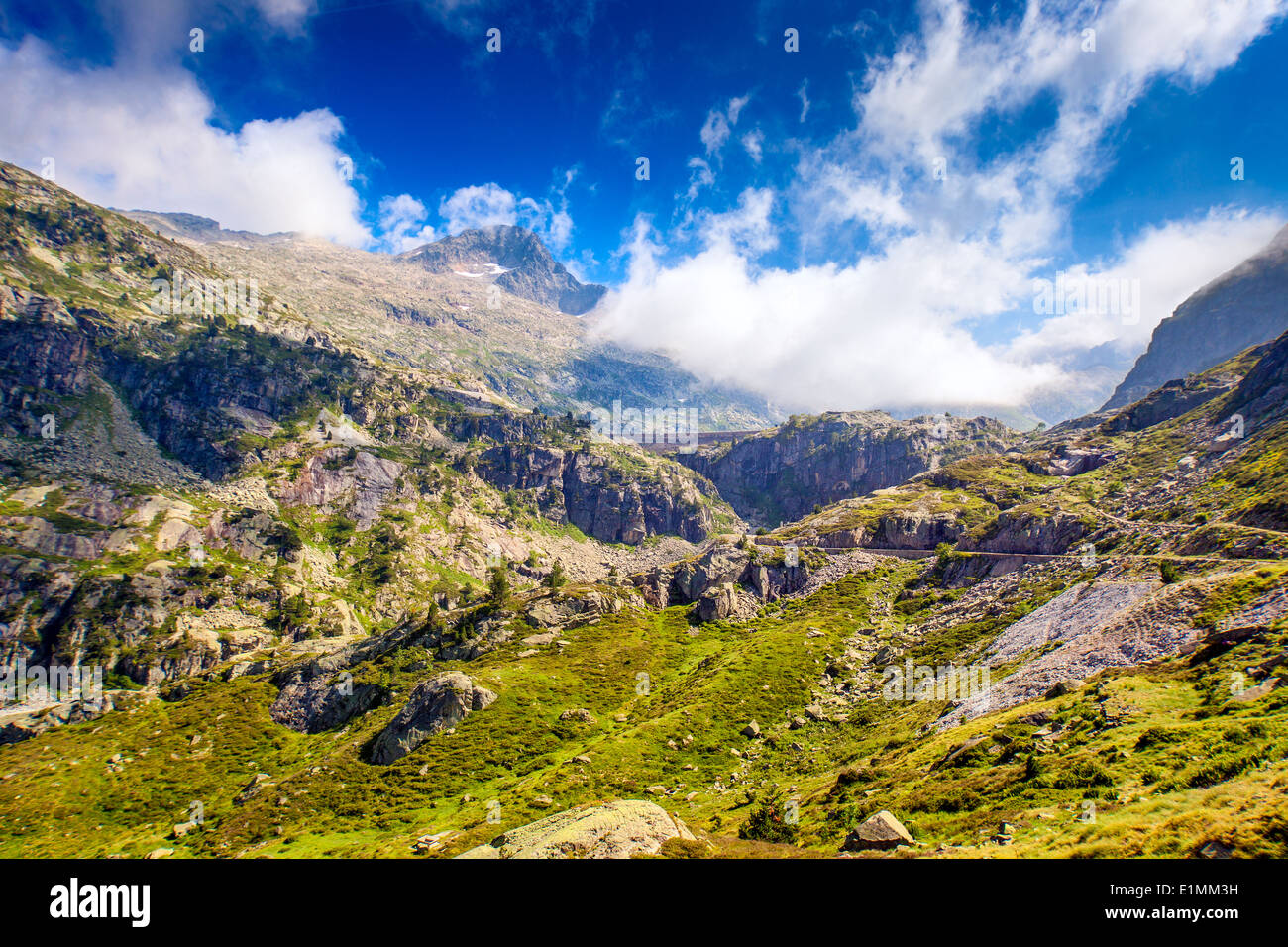 Pirineos summer view. Foto de stock