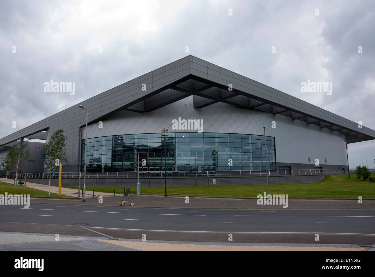 El Sir Chris Hoy Velódromo & Emiratos Sports Arena London Road Glasgow Escocia Foto de stock