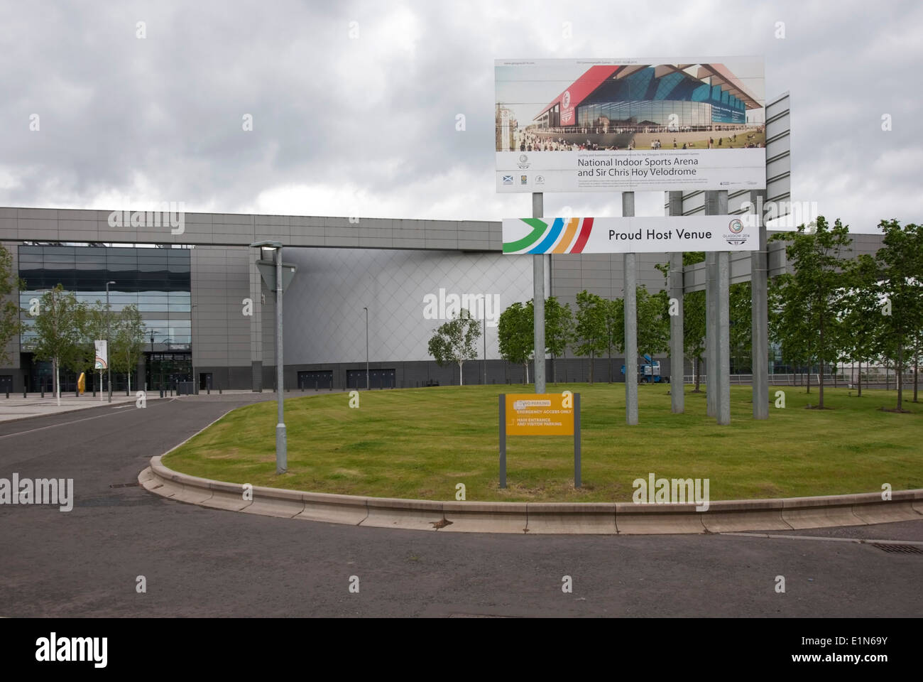 Los Emiratos Sports Arena y Sir Chris Hoy Velódromo London Road Glasgow Escocia Foto de stock