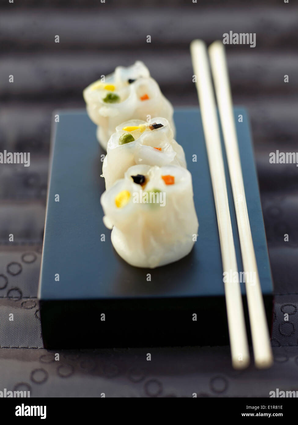 Dim Sum para desayunar en el Mandarin Oriental Foto de stock