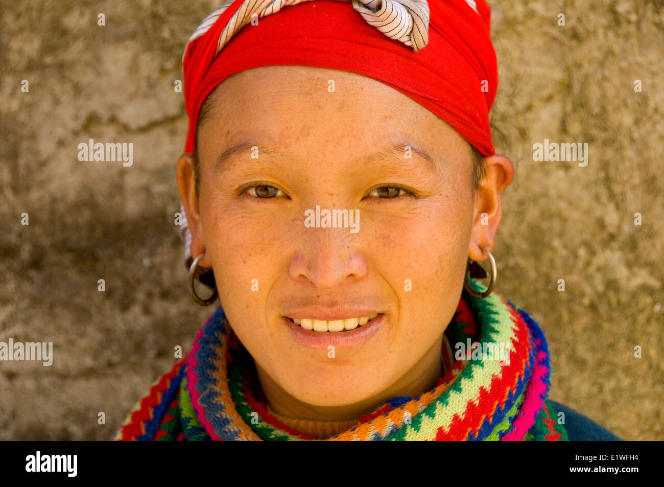 Mujer Hmong en Sapa, Vietnam Foto de stock