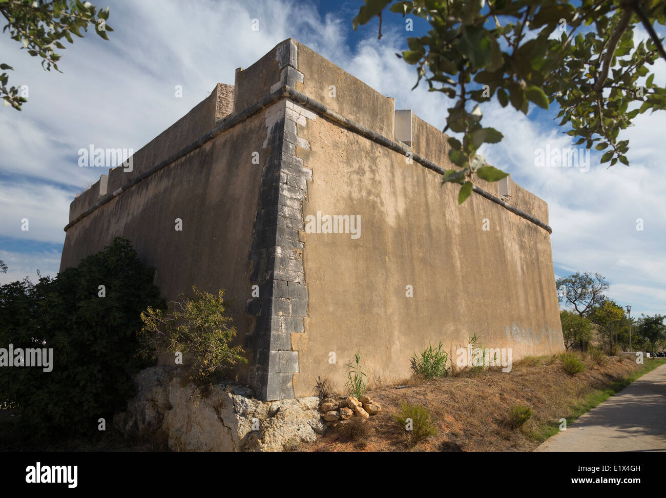 Las murallas de la ciudad, Lagos, Algarve, Portugal Foto de stock