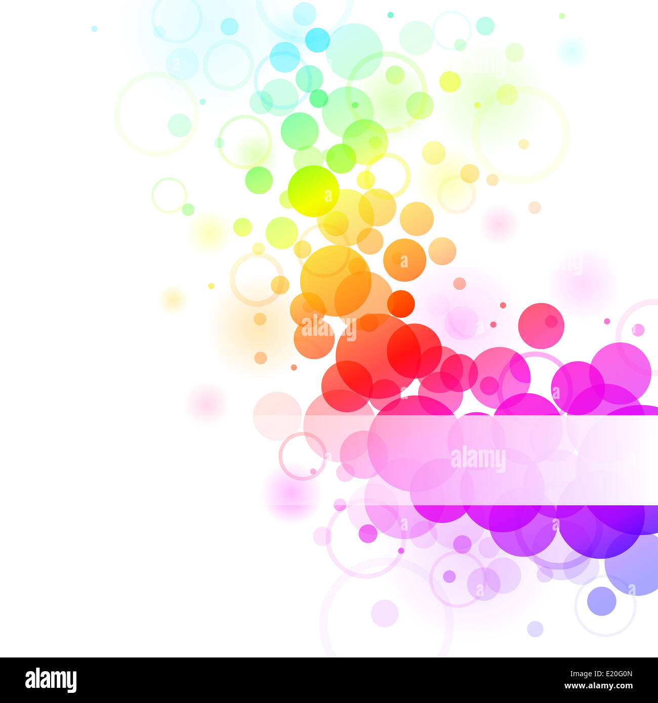 burbujas arco iris Foto de stock