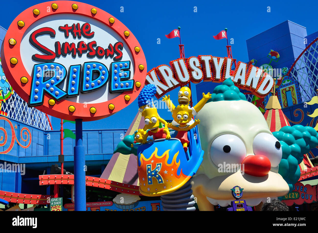 Universal studios california simpsons fotografías e imágenes de alta resolución Alamy