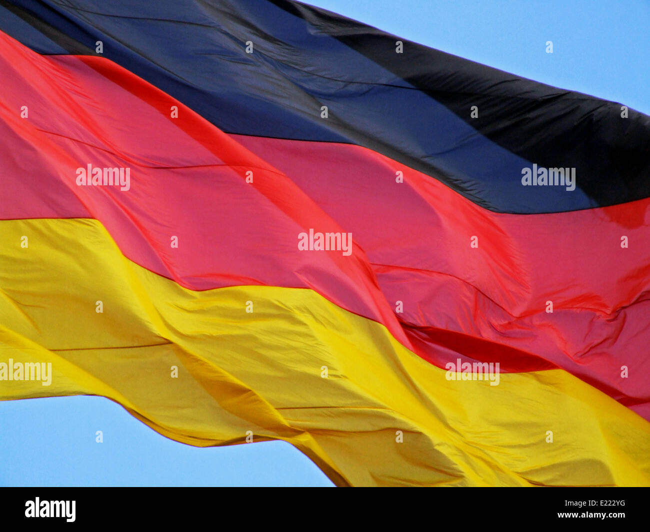 bandera alemana Foto de stock