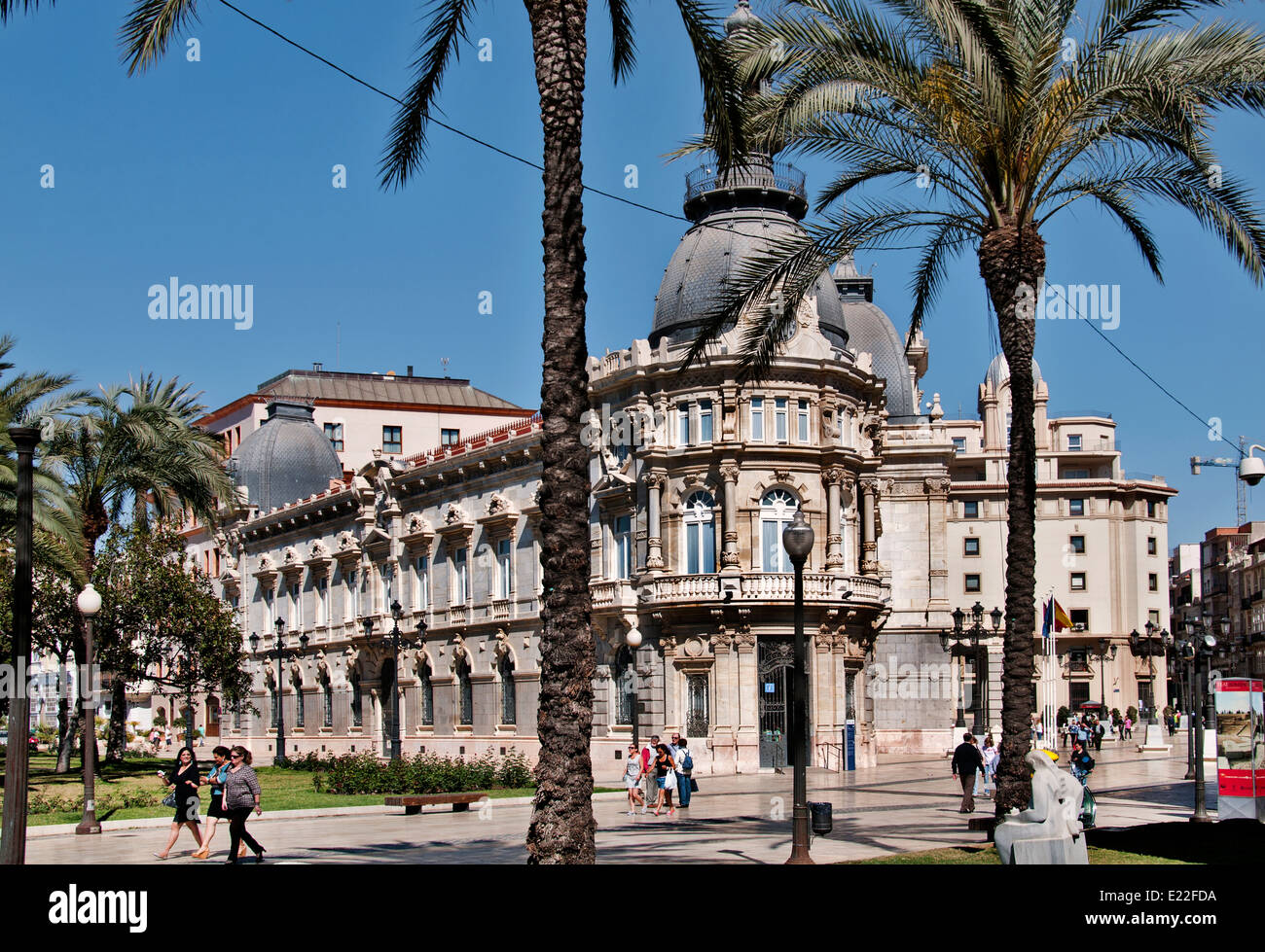 Palacio Consistorial - Ayuntamiento de Cartagena, España Foto de stock