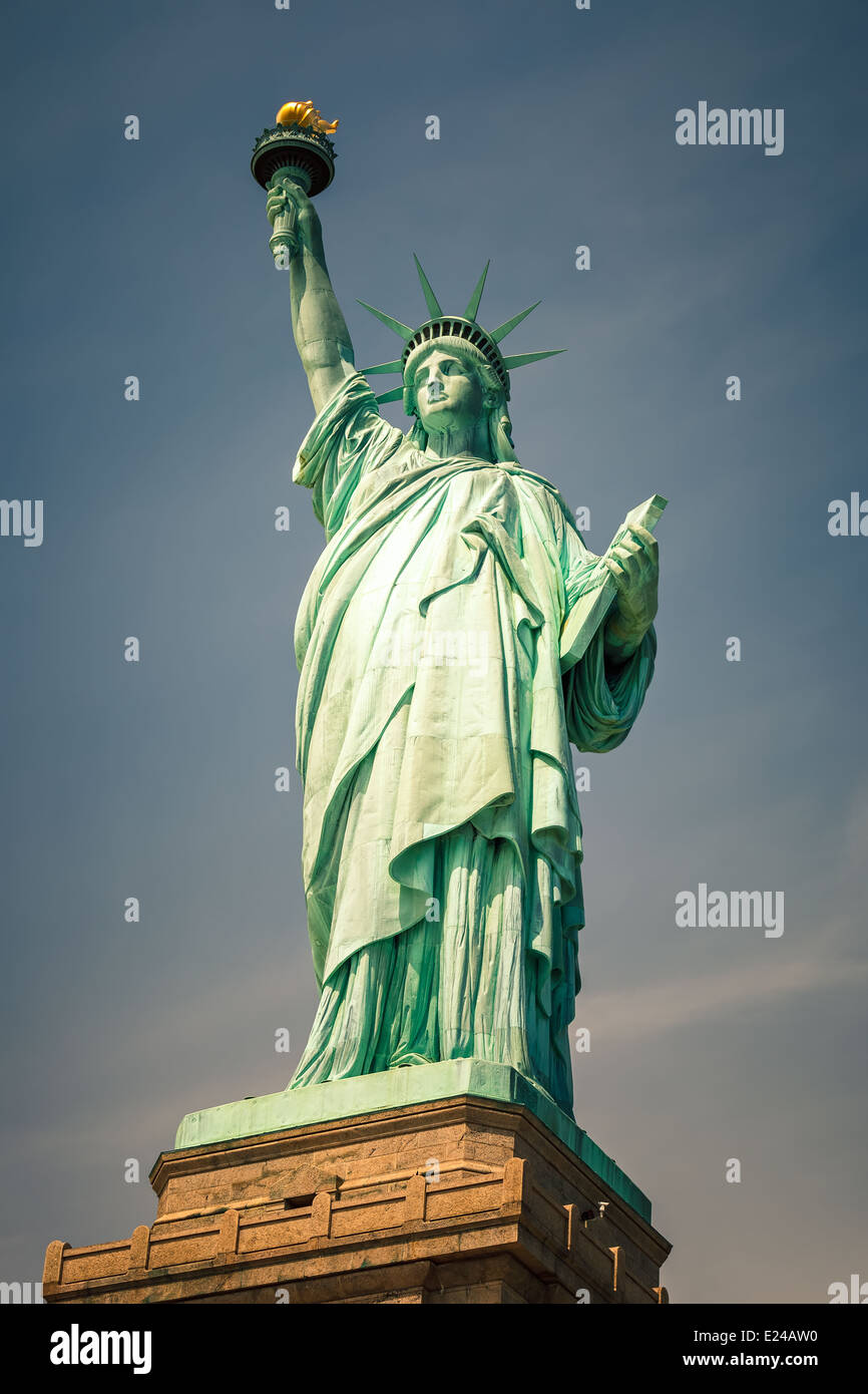 La estatua de la Libertad Foto de stock