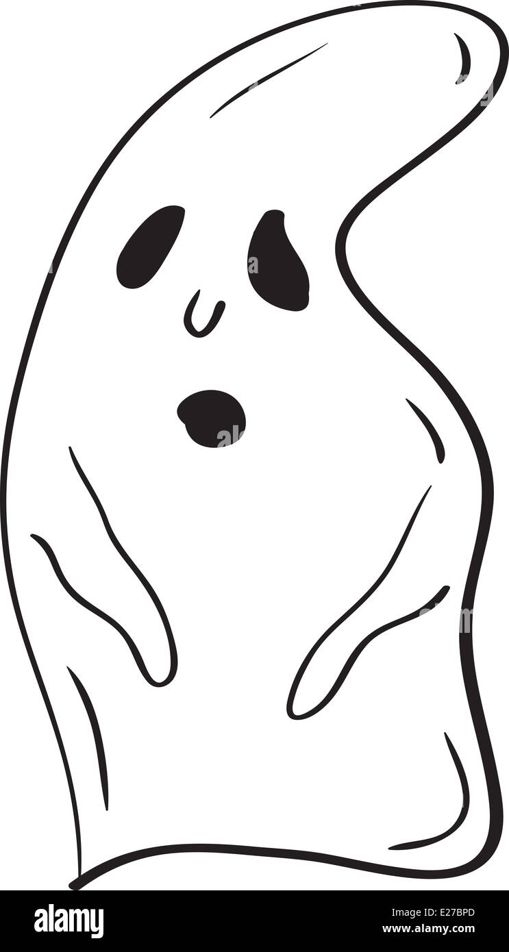Estilo de conducción de dibujo vectoriales sencillos dibujos animados,  concepto de Halloween Fotografía de stock - Alamy