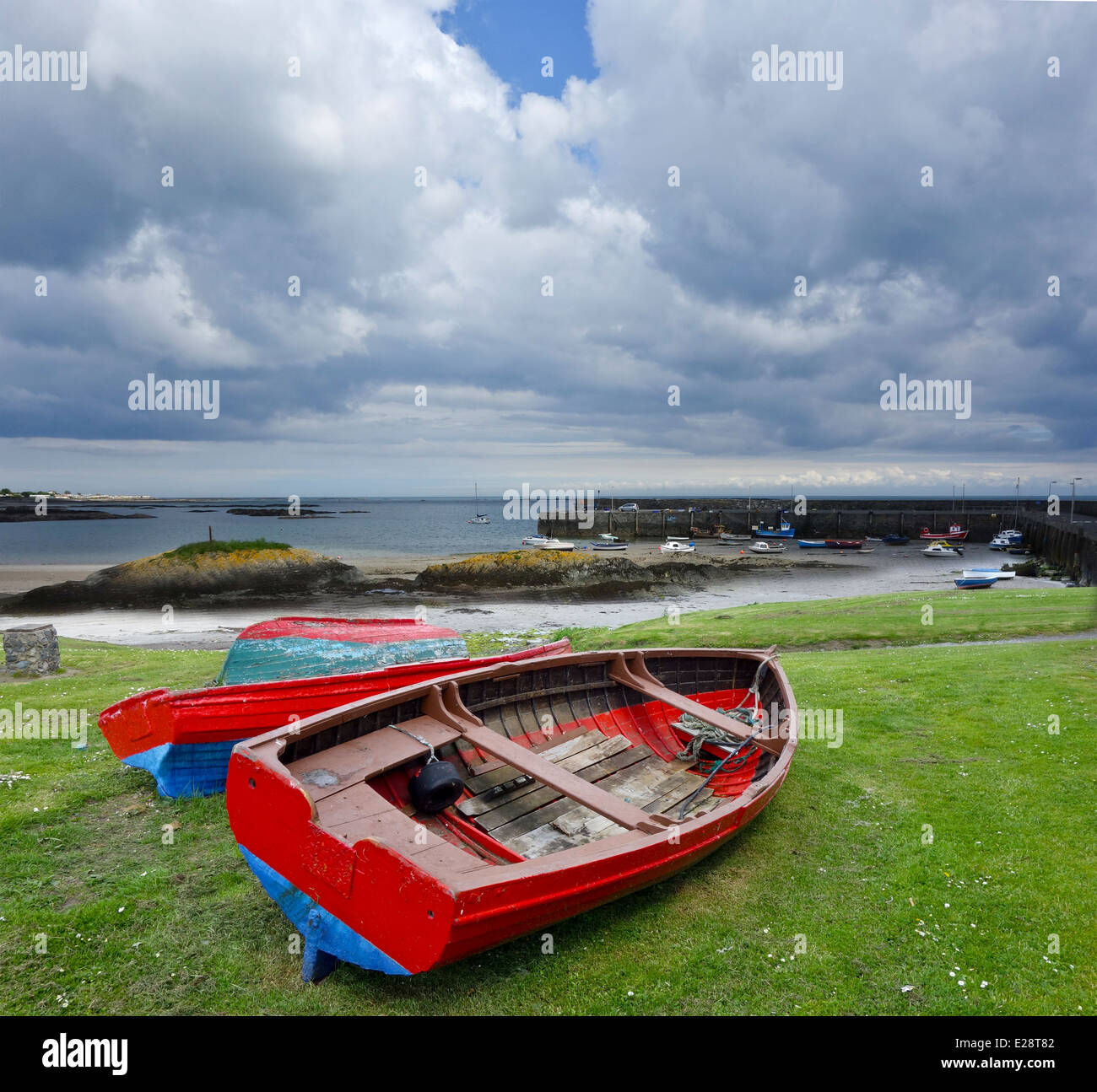 Puerto Ballywalter Ards Peninsula en el Condado de Down, Irlanda del Norte Foto de stock