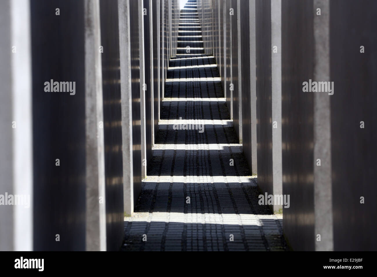 Memorial del Holocausto, Memorial a los judíos asesinados de Europa en Berlín, Alemania Foto de stock
