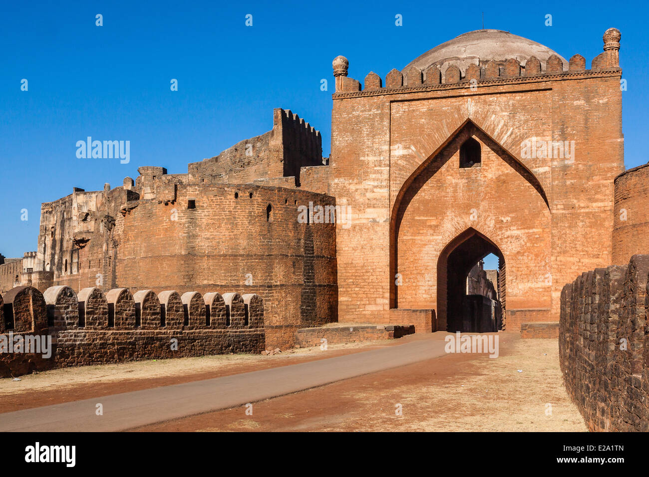 La India, en el estado de Karnataka, Bidar, el fort Foto de stock