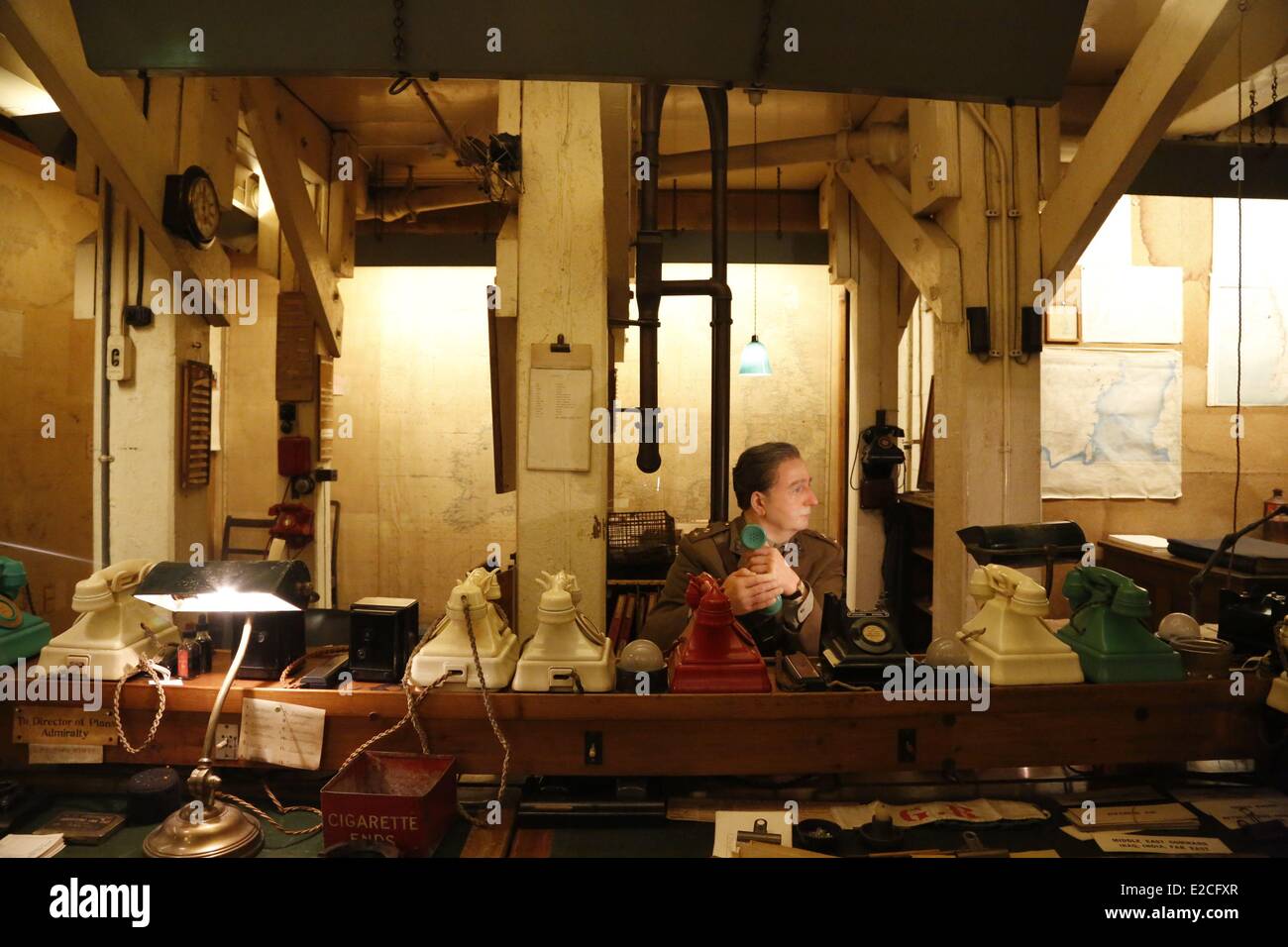 Reino Unido, Londres, el Museo de Churchill y War Rooms ubicado