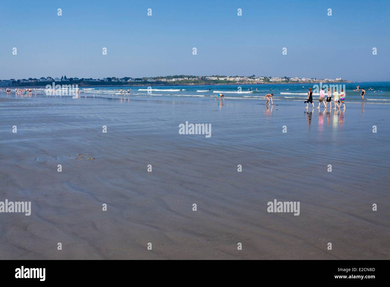 Estados Unidos Maine York la playa a lo largo de Long Beach Avenue Foto de stock