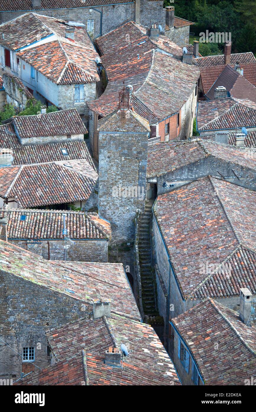 Francia, Tarn, Penne d'Albigeois, teja del municipio Foto de stock