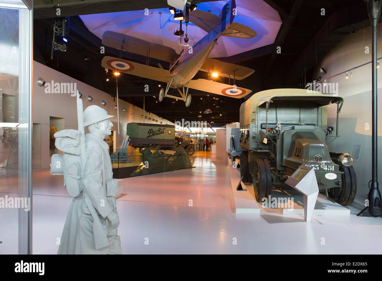 Francia Seine et Marne Meaux Musee de la Grande Guerre ( Primera Guerra Mundial museo) du pays de Meaux avión de reconocimiento Spad XIII Foto de stock
