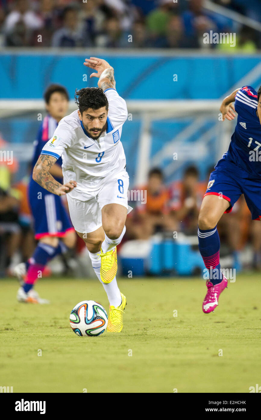 Panagiotis Kone (GRE), 19 de junio de 2014 - Fútbol / Soccer : Copa Mundial  de la FIFA Brasil 2014 grupo C partido entre Japón 0-0 a Grecia en el  Estadio das