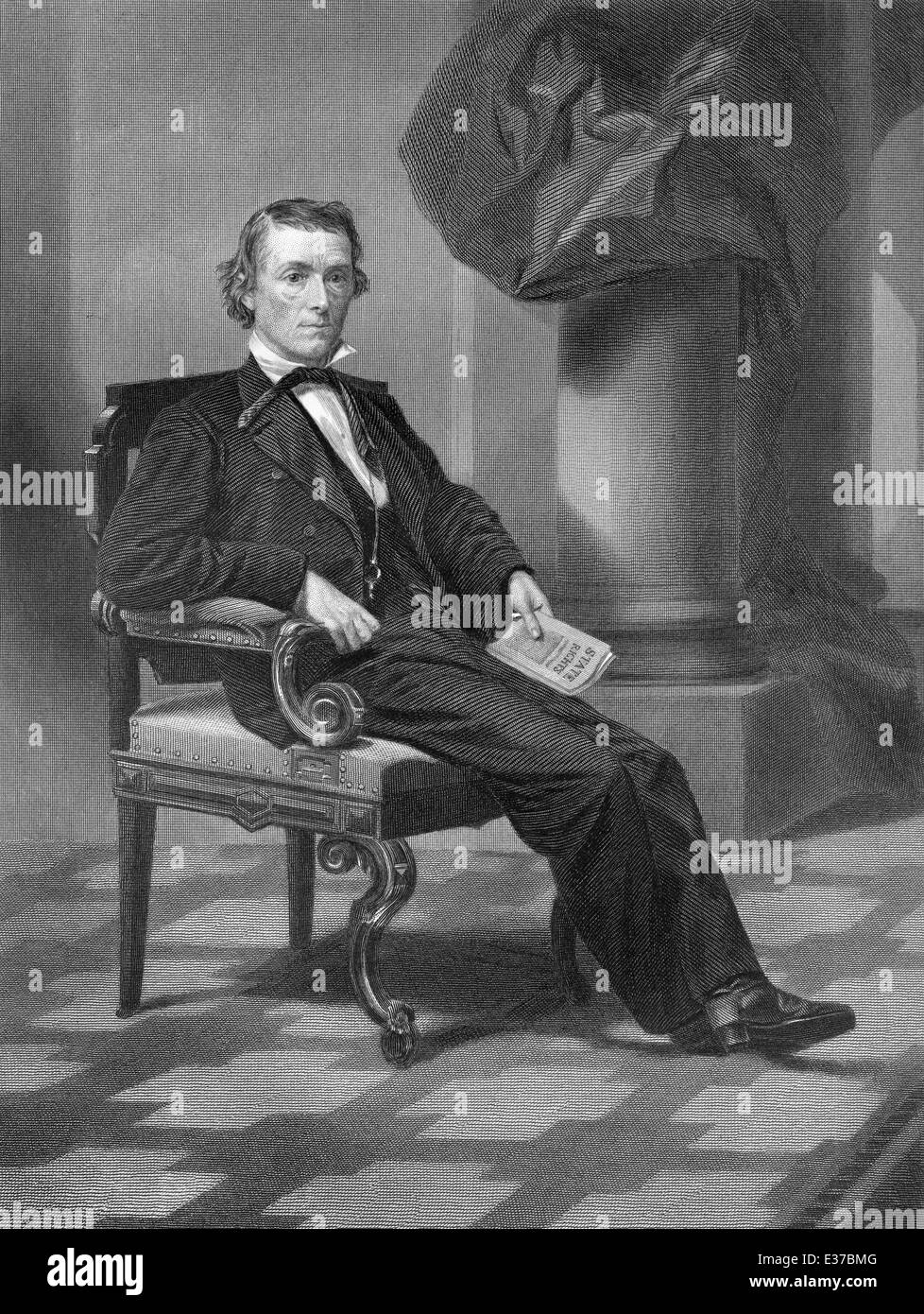 Alexander Hamilton Stephens, 1812 - 1883, un hombre político americano y Vice Presidente de los Estados Confederados de América Foto de stock