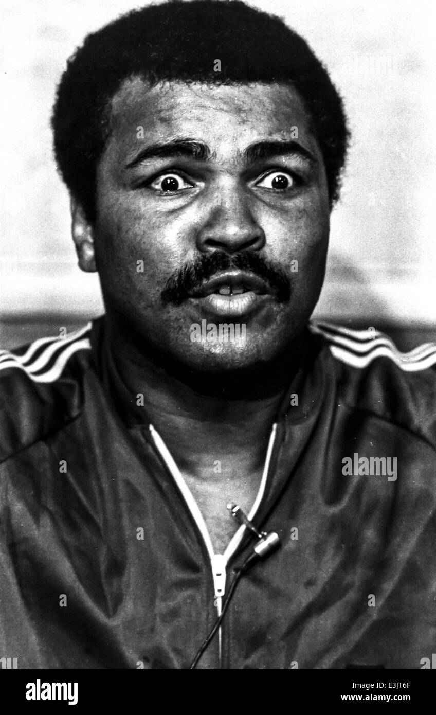 Muhammed alì, Cassius Clay,1980 Foto de stock