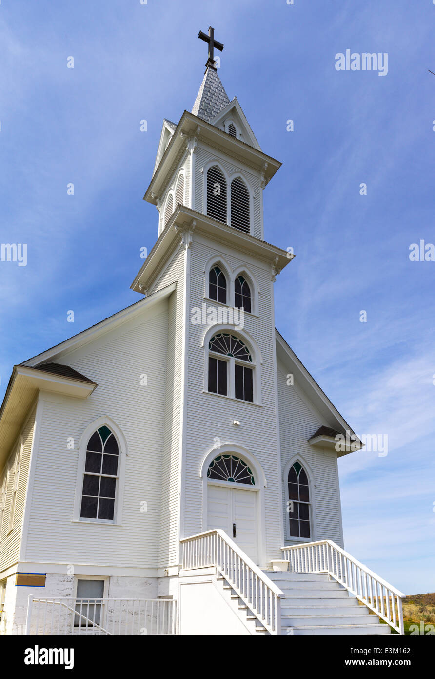 El Condado de Douglas, Washington: St Paul's Lutheran Church, en Douglas Foto de stock