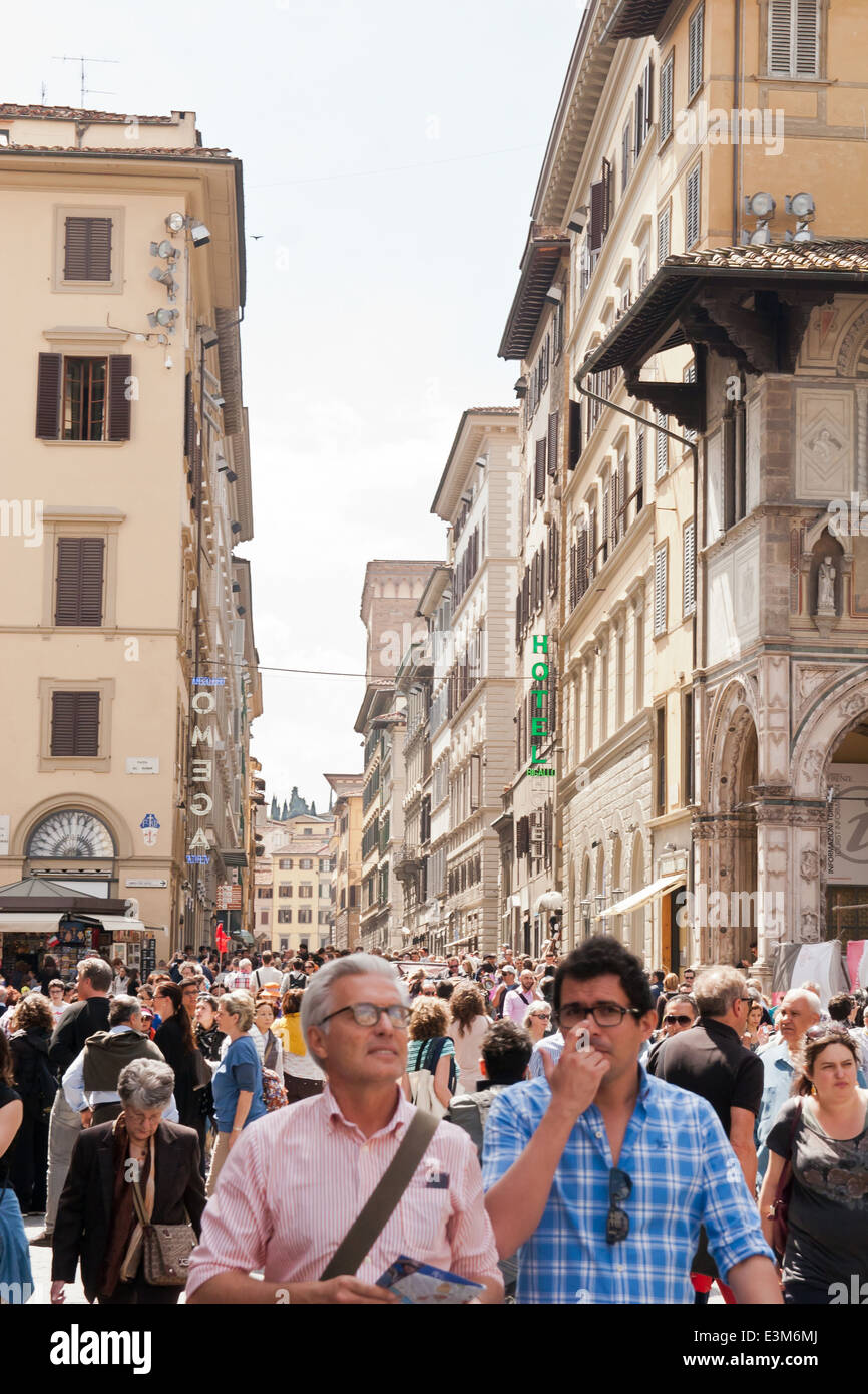 Escena urbana, Florencia. Foto de stock