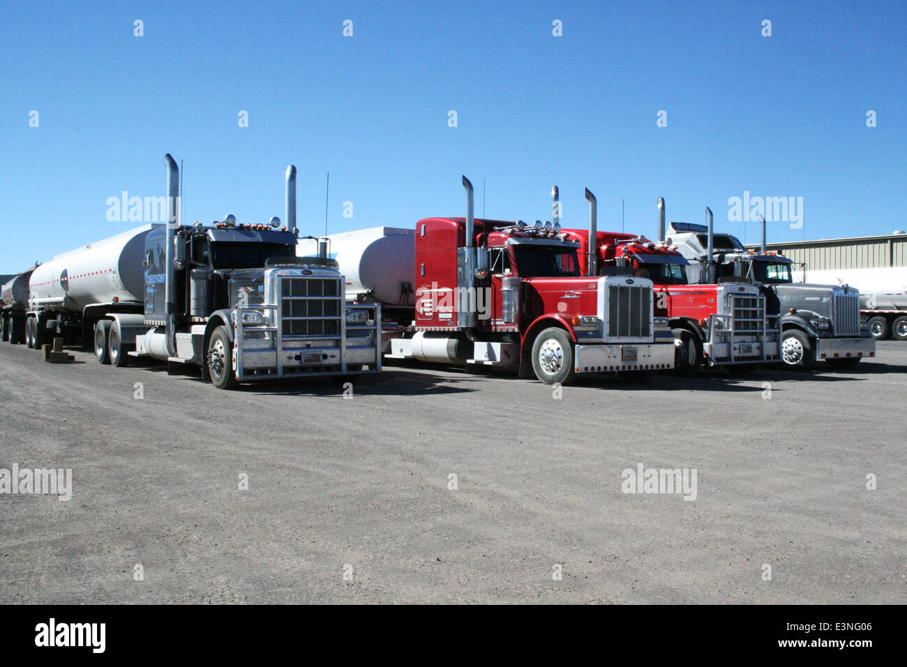 Camiones americanos Foto de stock