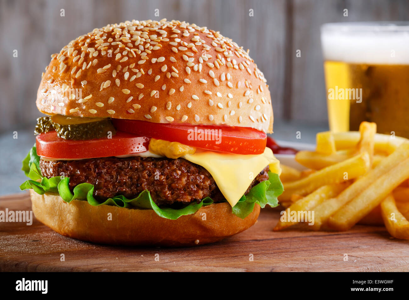 hamburguesa Foto de stock
