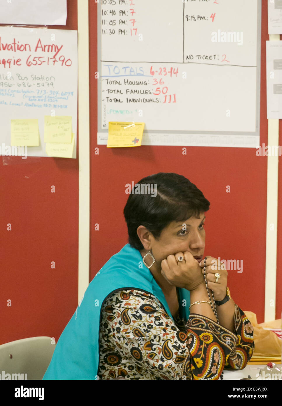 Herminia Forshage, de Caridades Católicas en la Iglesia del Sagrado