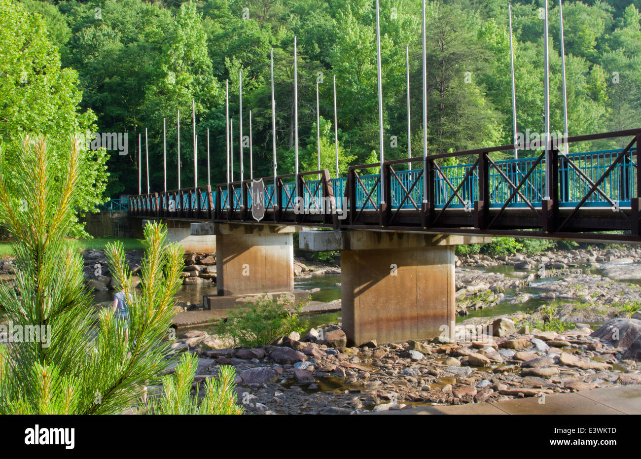 Oriente Ocoee River donde los 1996 Juegos Olímpicos de verano en Atlanta, EE.UU se encuentra Foto de stock