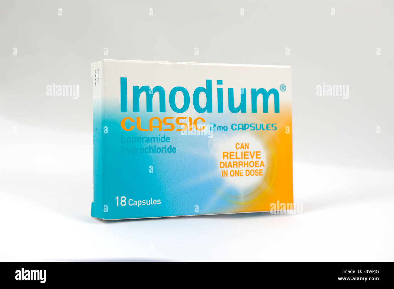Imodium anti diarrea cápsulas de socorro 18 pack uk Foto de stock