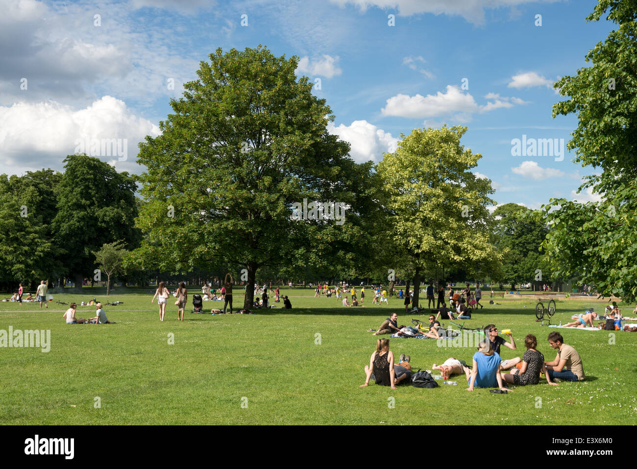 El parque Victoria, Hackney, Londres, Reino Unido. Foto de stock