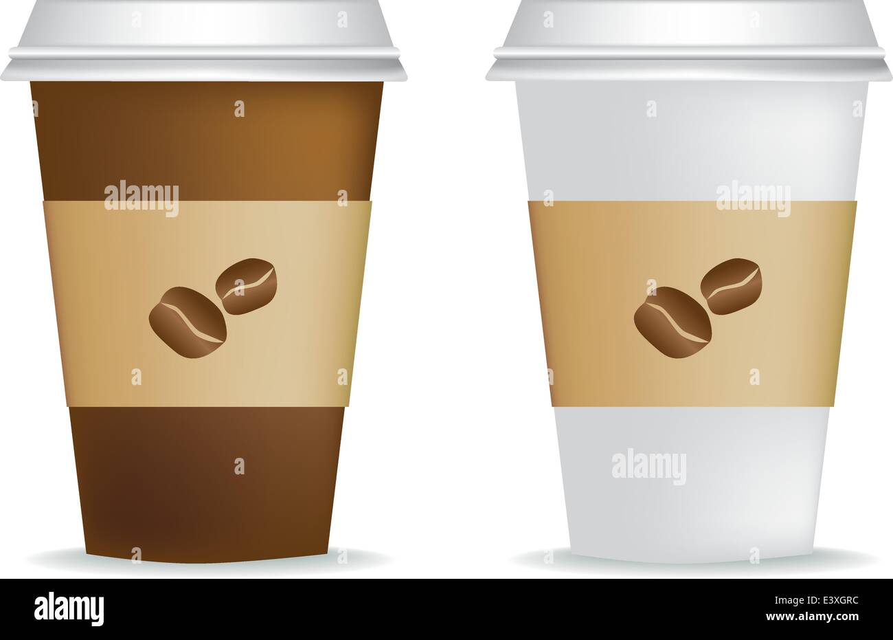 Tipos de café en tazas elegantes