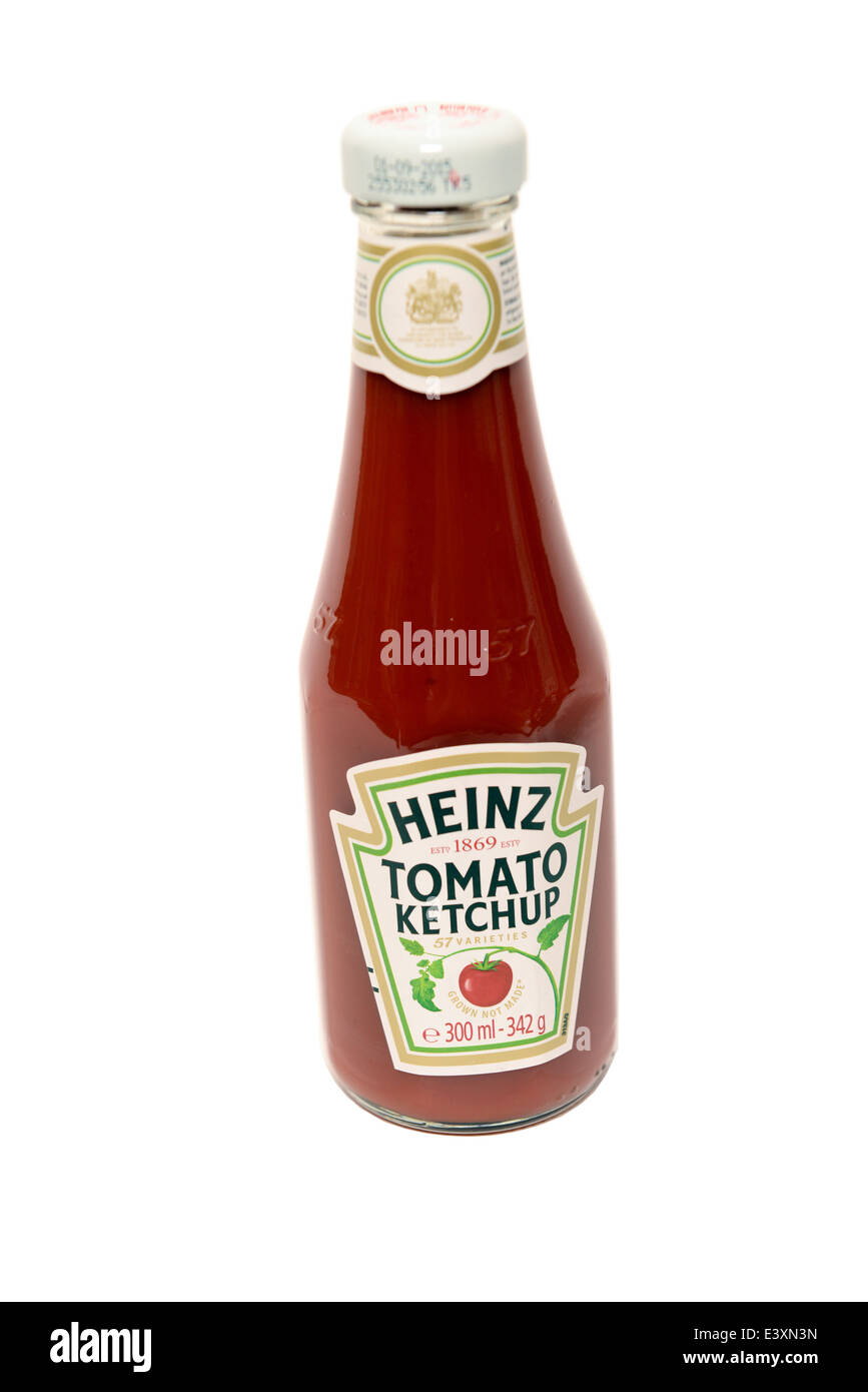 La salsa de tomate ketchup Heinz Foto de stock