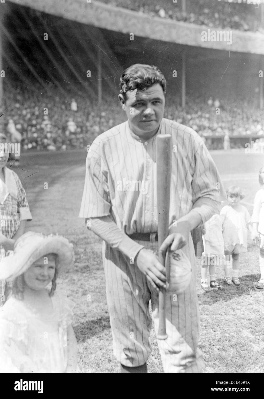 Babe Ruth, jugador de béisbol estadounidense Babe Ruth Foto de stock