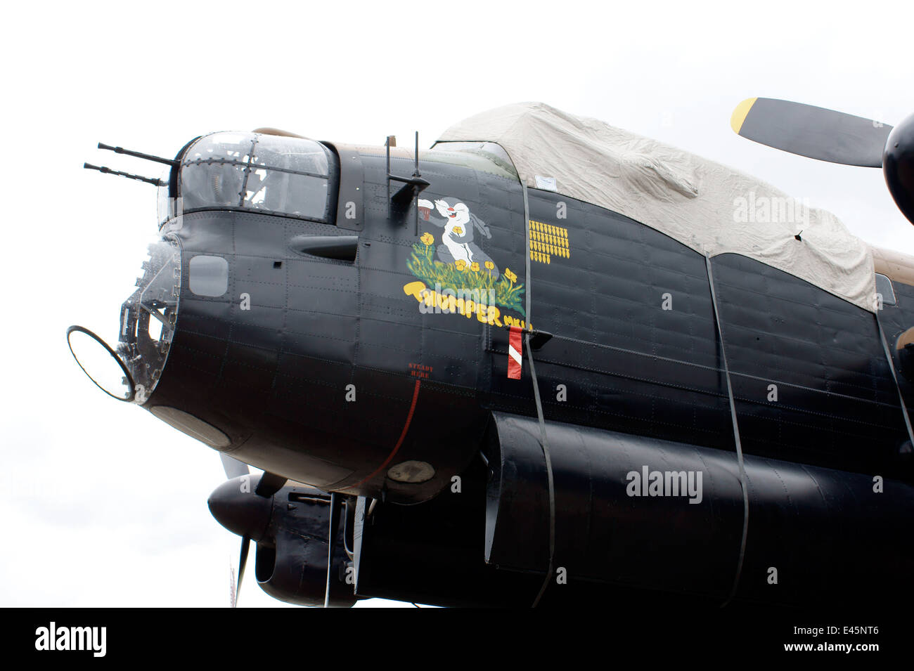 B1 Bombardero Avro Lancaster PA474 en la cama Foto de stock