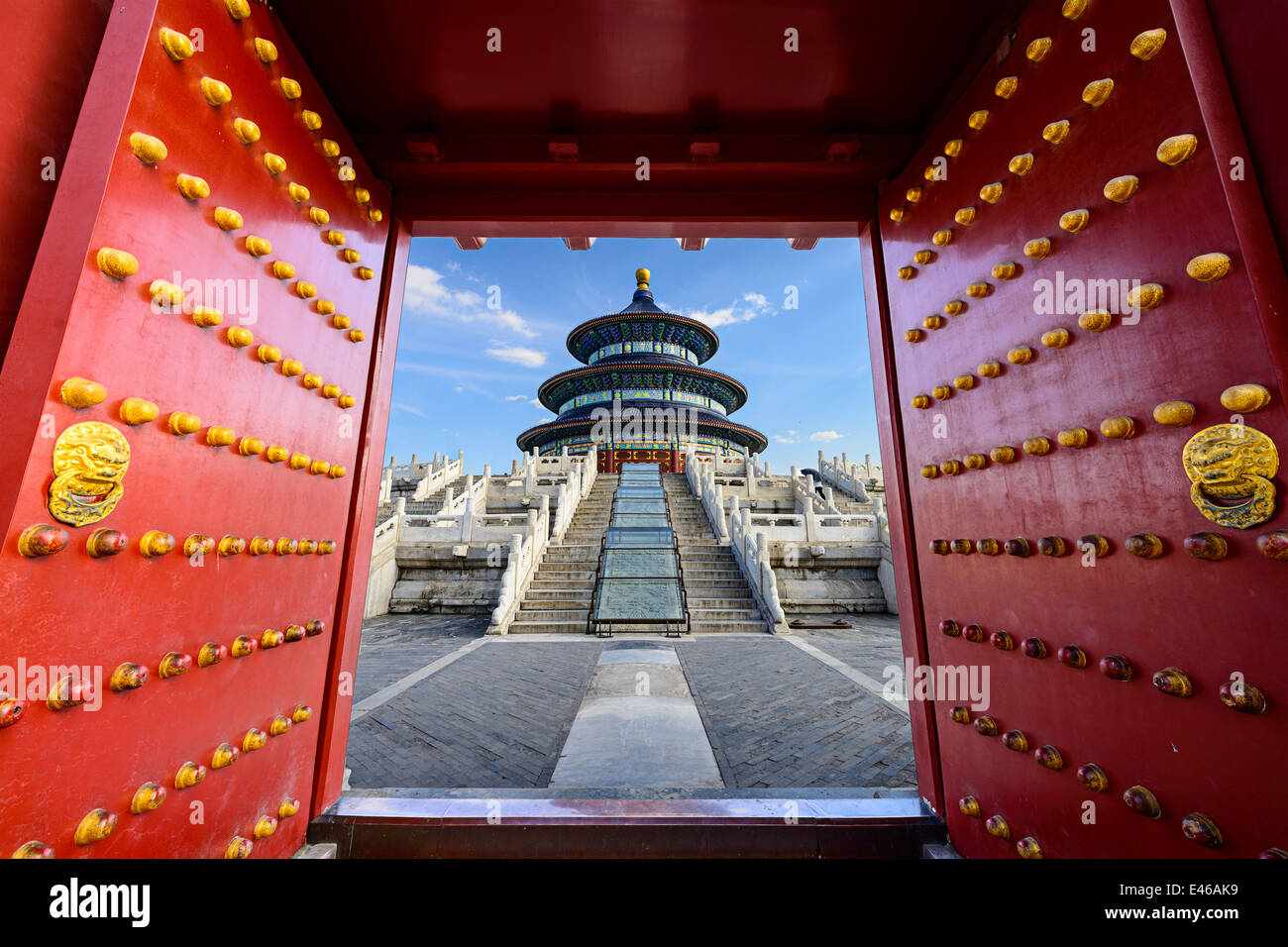 Beijing, China, en el Templo del Cielo. Foto de stock