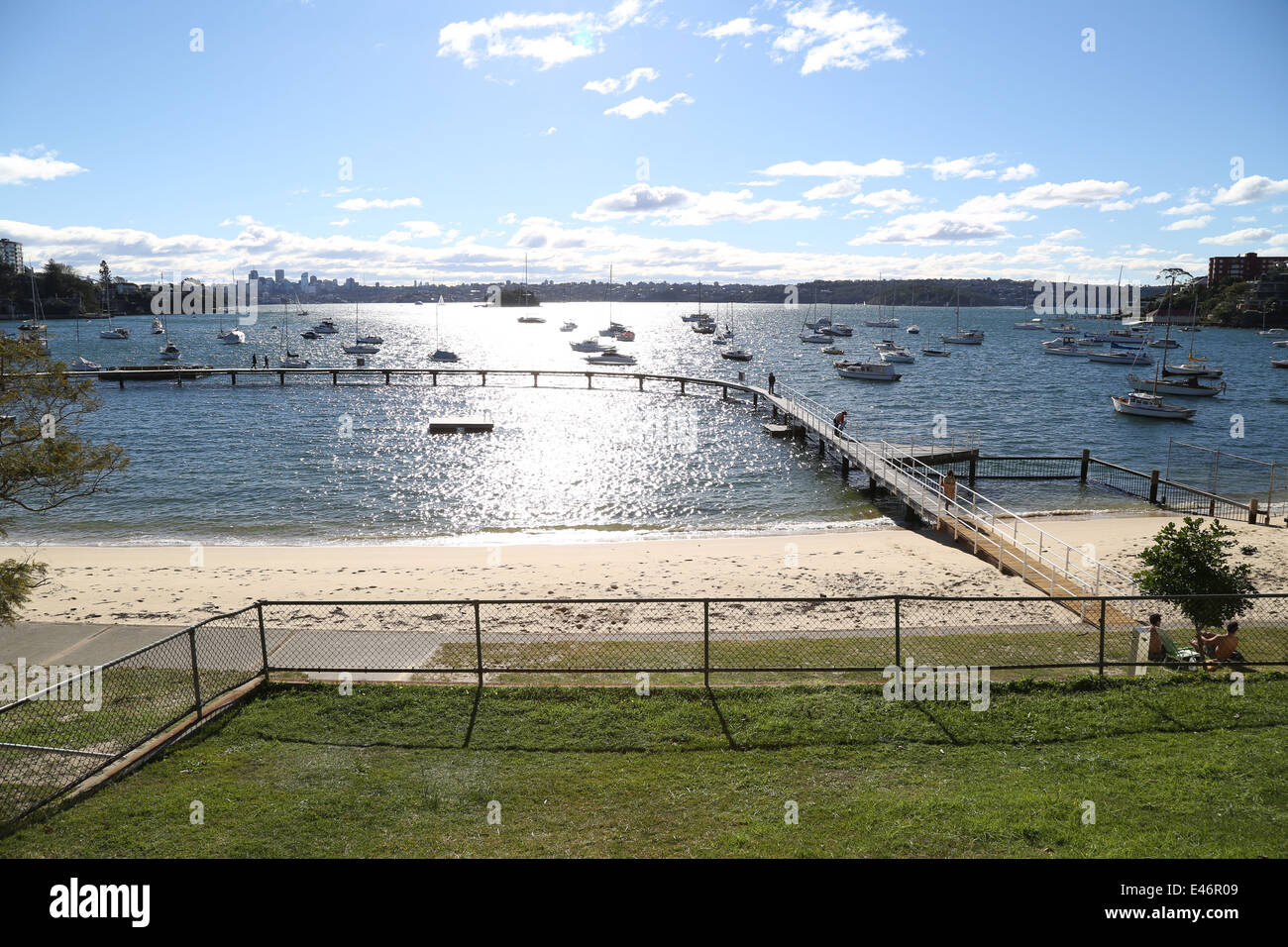 Murray Rose Piscina, siete chelines Playa, Double Bay en Sydney, Australia. Foto de stock