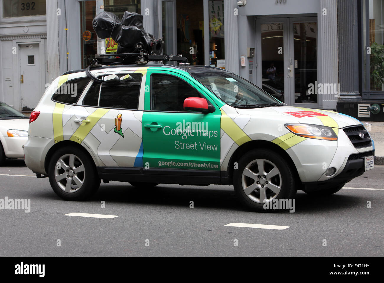 Nueva York, Estados Unidos, Alquiler de cámara con Google Maps Street View Foto de stock