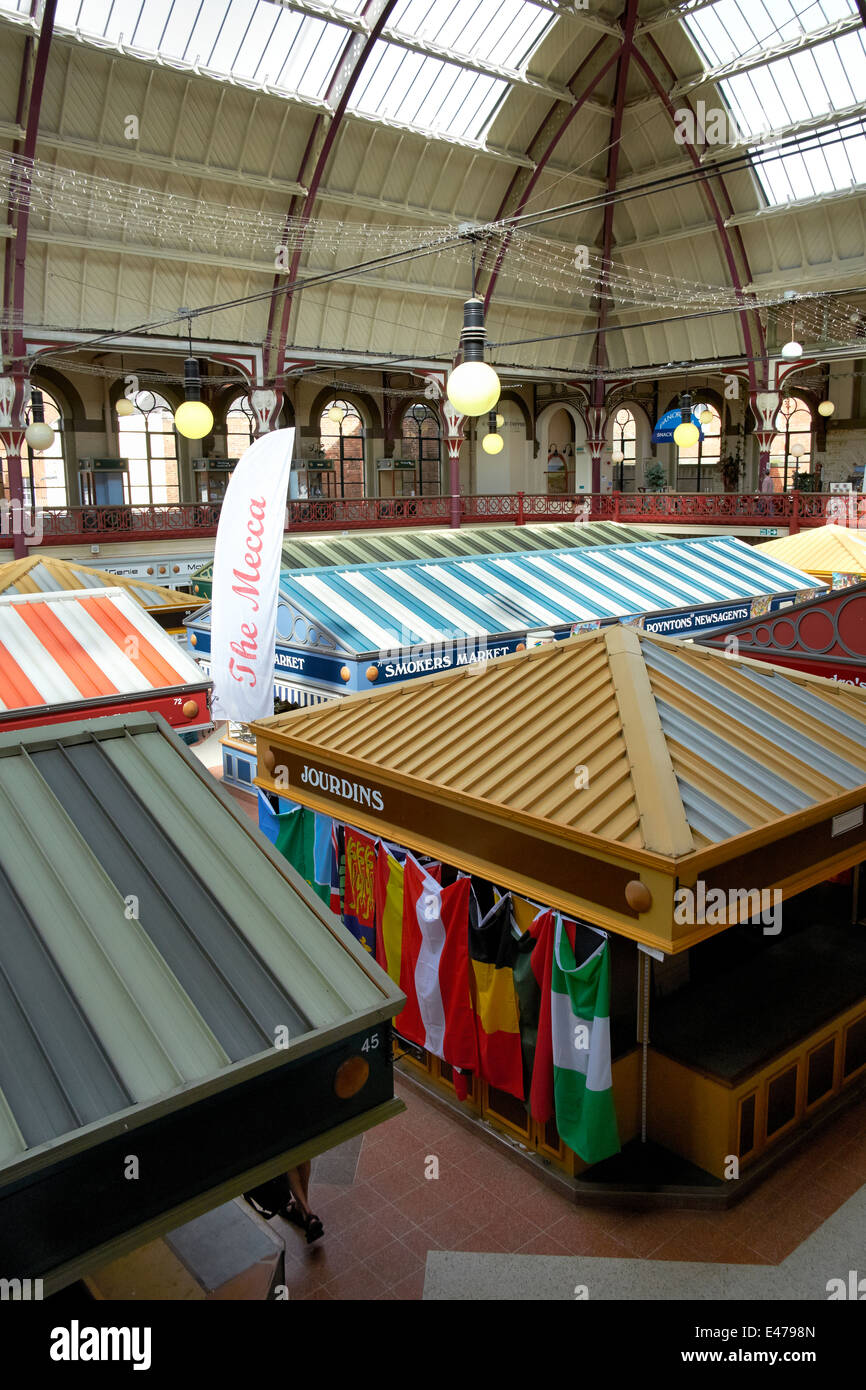 La Catedral trimestre Market Hall Derby Inglaterra Foto de stock