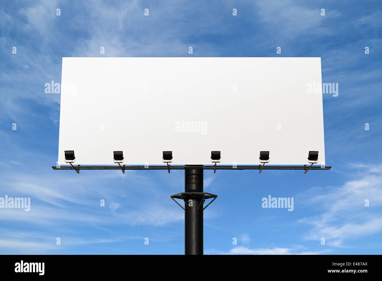 Billboard en blanco. Foto de stock