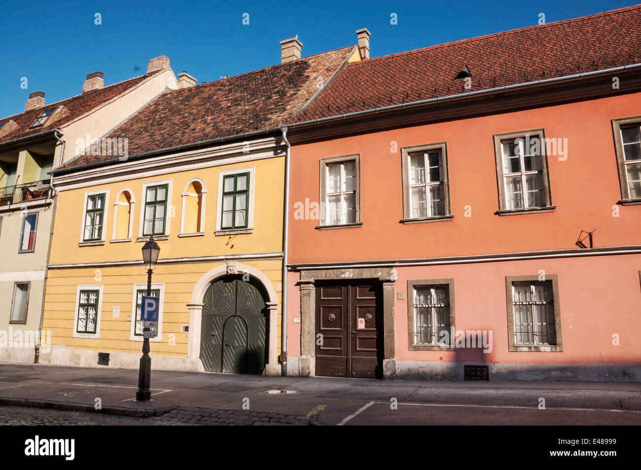 Edificio histórico en Budapest, Hungría Foto de stock