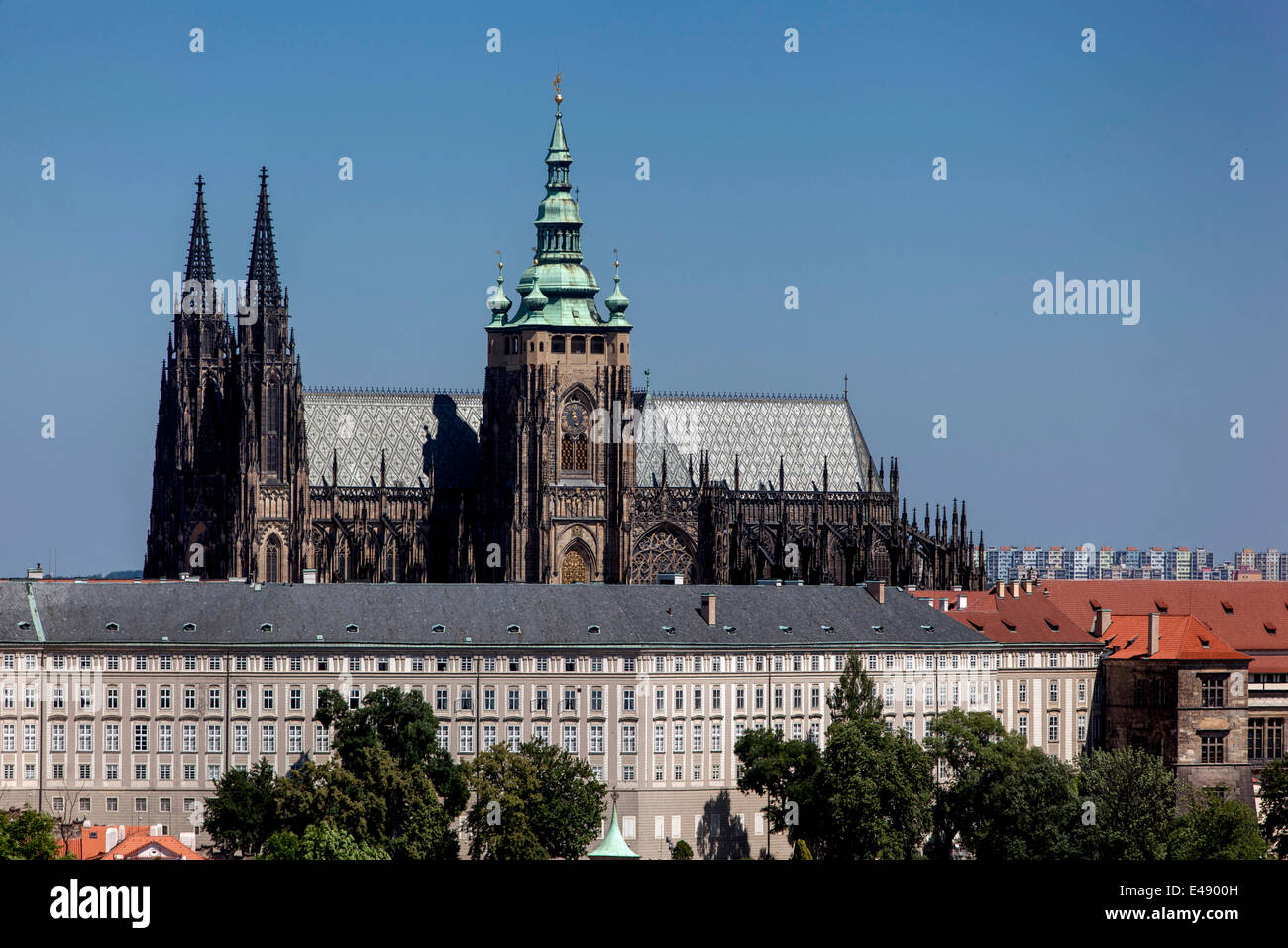 Descripción del castillo de Praga Praga Praga República Checa Foto de stock