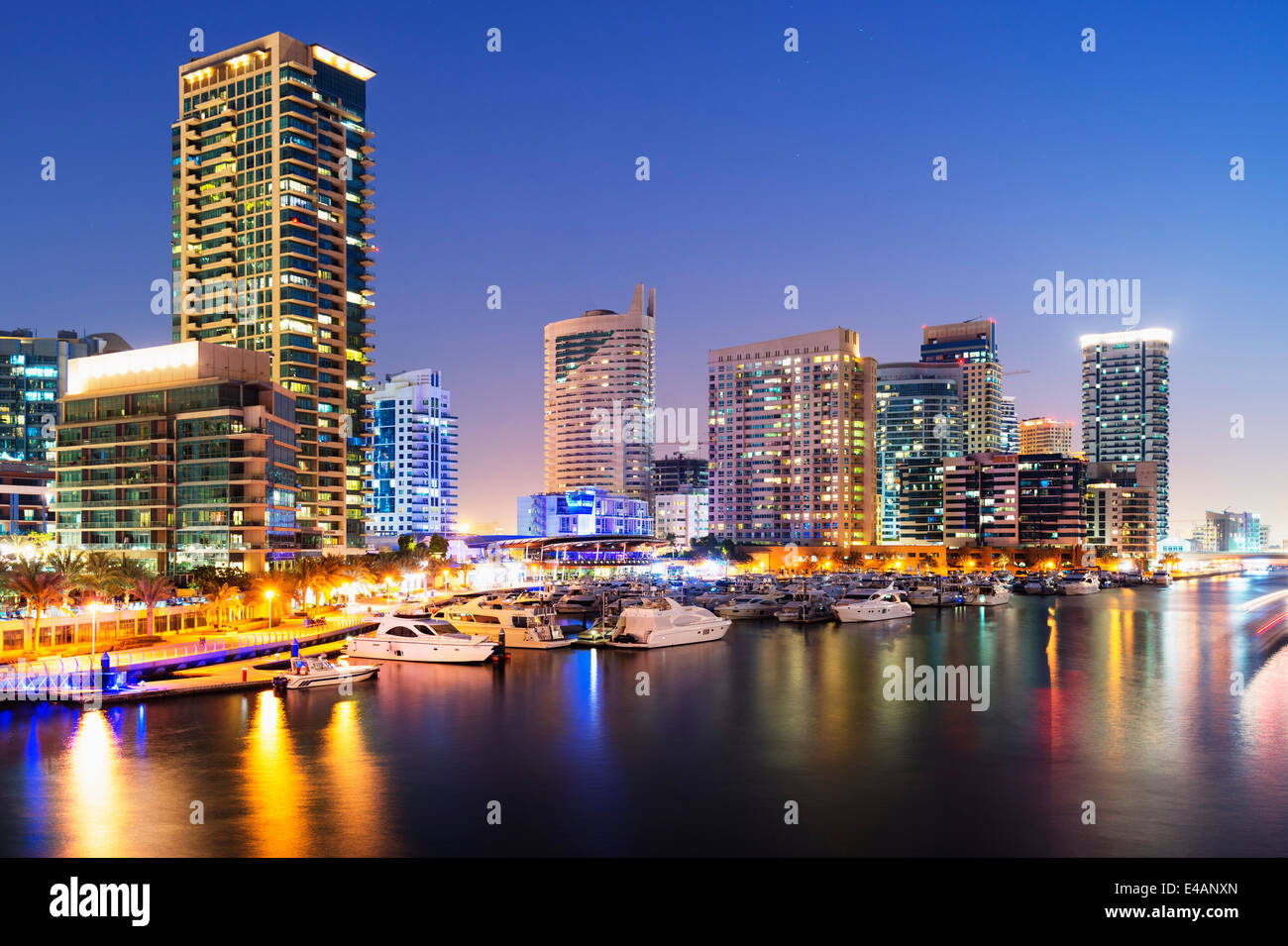 Oriente Medio, Emiratos Arabes Unidos, Dubai Dubai Marina edificios Foto de stock