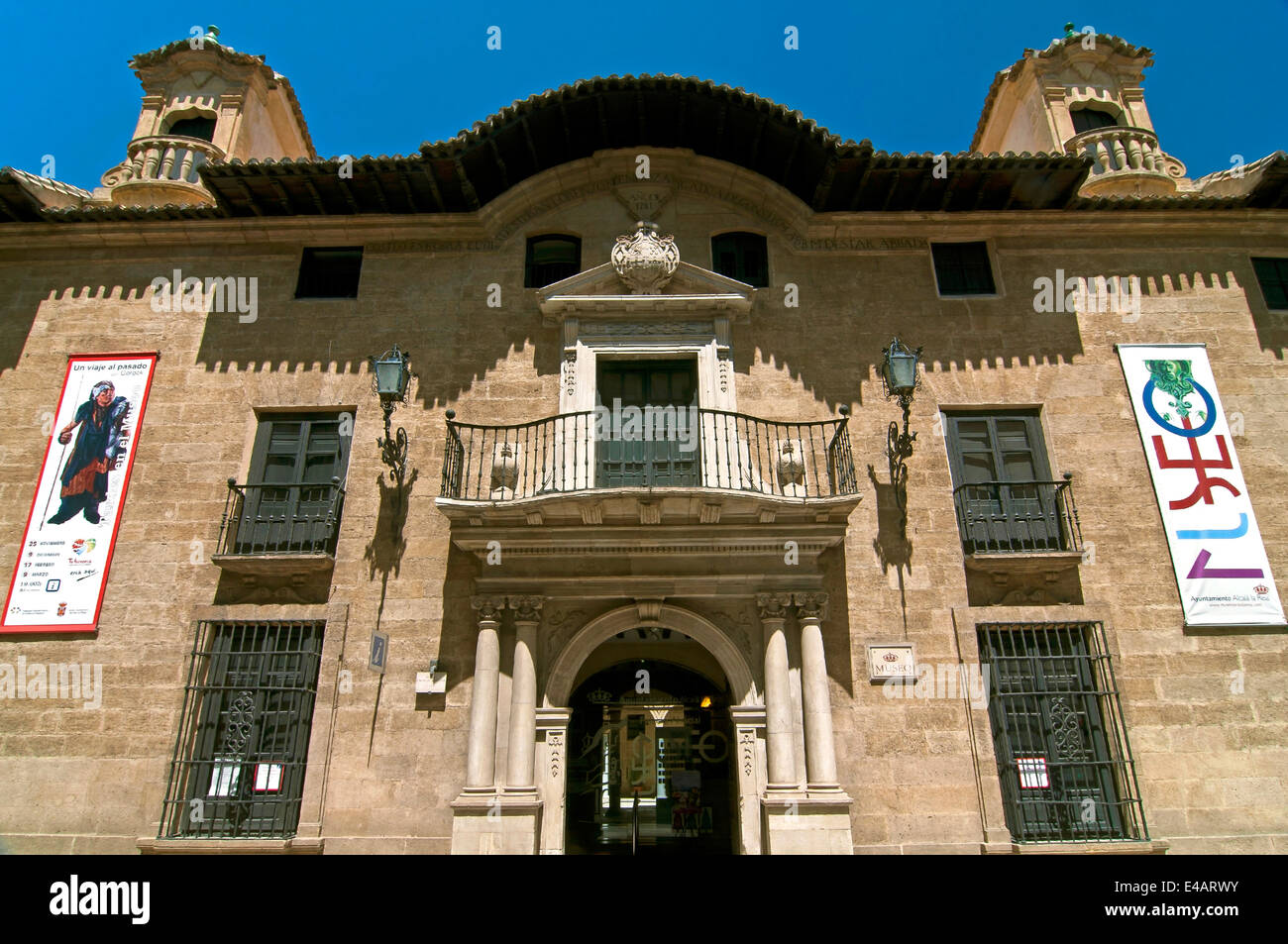 Museo del Palacio Abacial-fachada, Alcala La Real, provincia de Jaén, en la región de Andalucía, España, Europa Foto de stock
