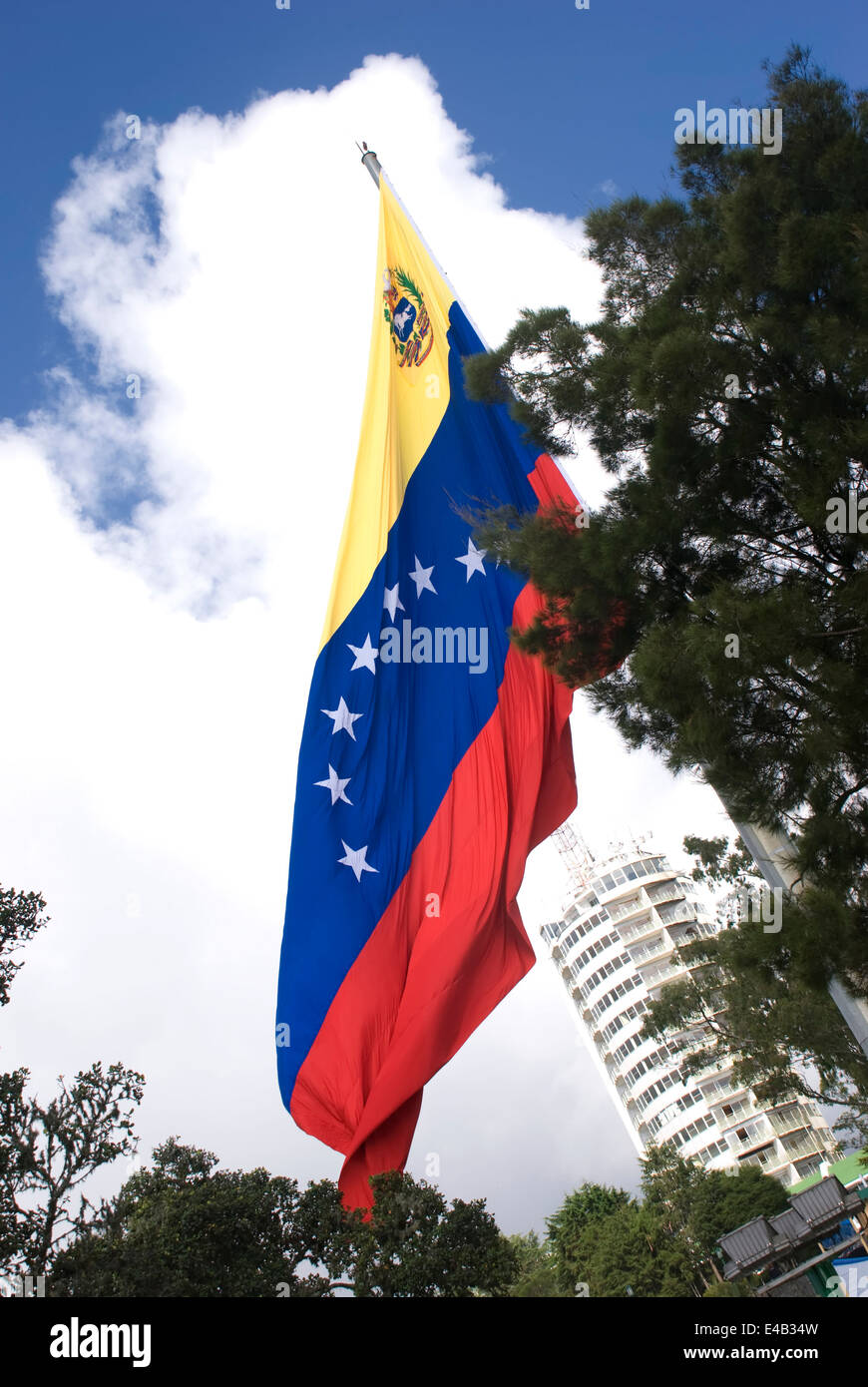 Bandera de Venezuela. Venezuela Foto de stock