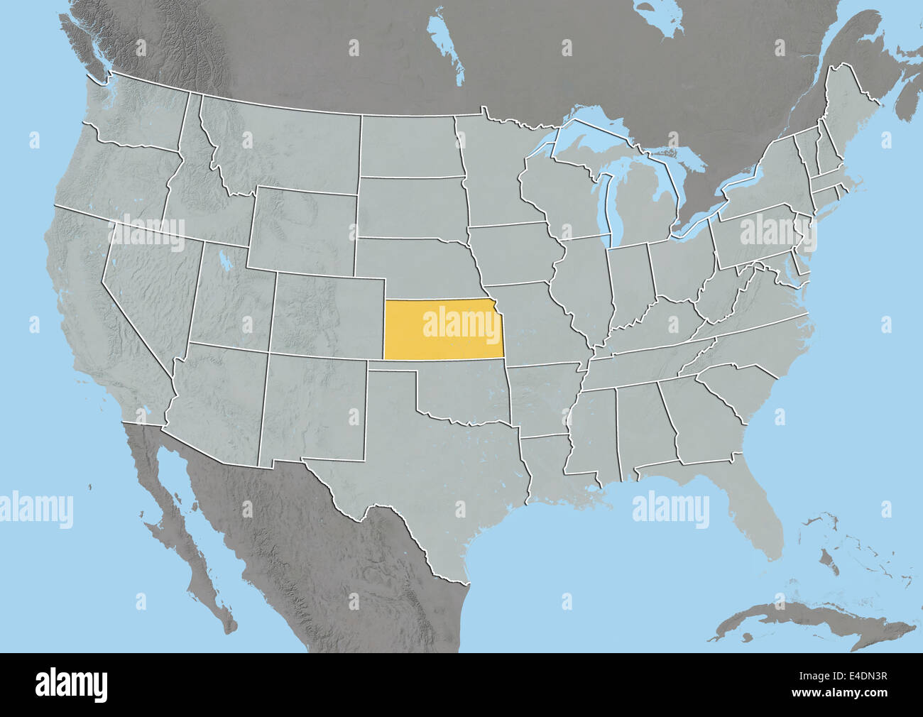 Mappa fisica del kansas fotografías e imágenes de alta resolución Alamy