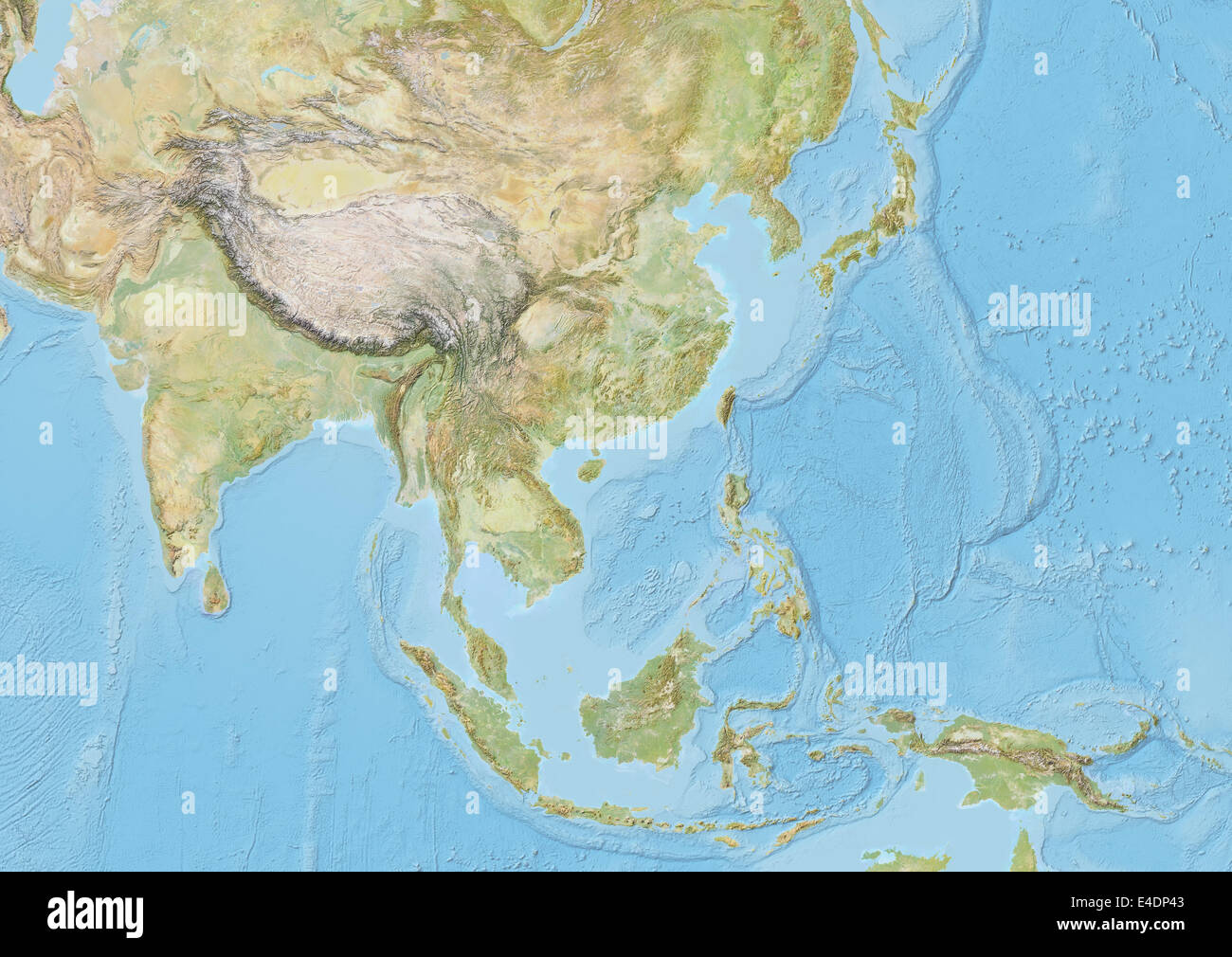 Mapa Fisico De Asia Fotografías E Imágenes De Alta Resolución Alamy 8703