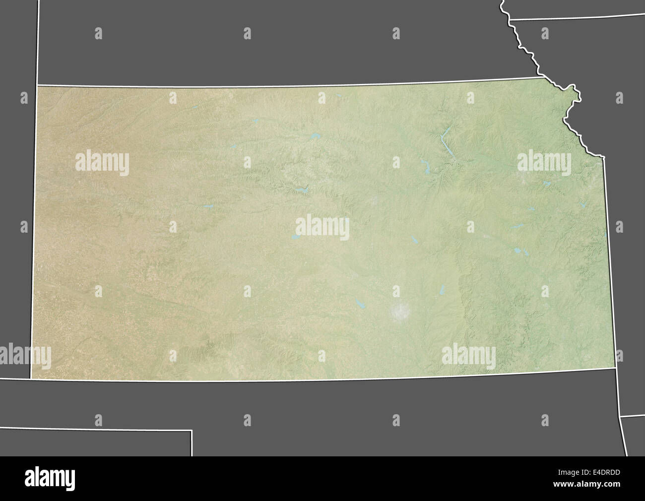 Mappa fisica del kansas fotografías e imágenes de alta resolución Alamy