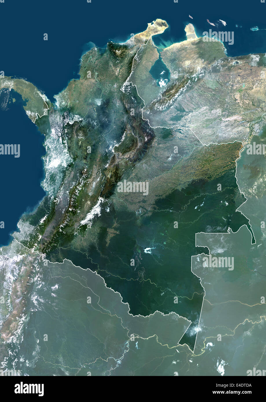 Vista satelital colombia fotografías e imágenes de alta resolución - Alamy