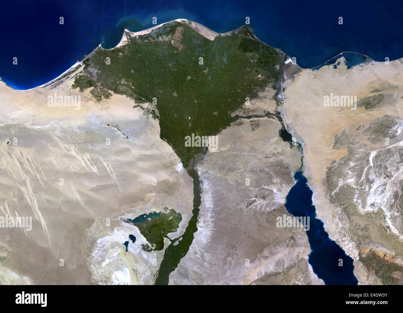 Satellite image nile river delta fotografías e imágenes de alta resolución Alamy